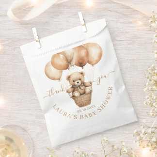  Flying Teddy Bear Baby Shower Thank You   Favour Bag