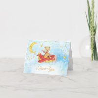 *~* Flying Teddy Bear Red Plane Stars Moon