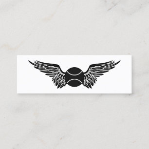 flying tennis ball mini business card