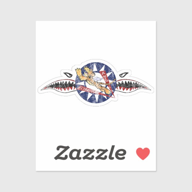 flying tigers avg  square sticker (Sheet)