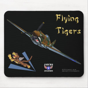Flying Tigers P-40B Warhawk Mousepad