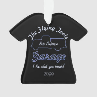 Flying tools garage Christmas ornament