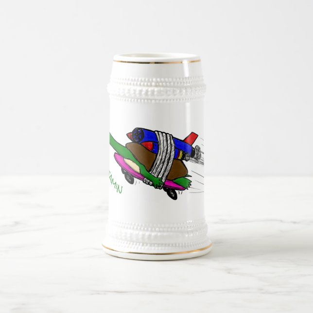 Flying tortoise beer stein (Center)