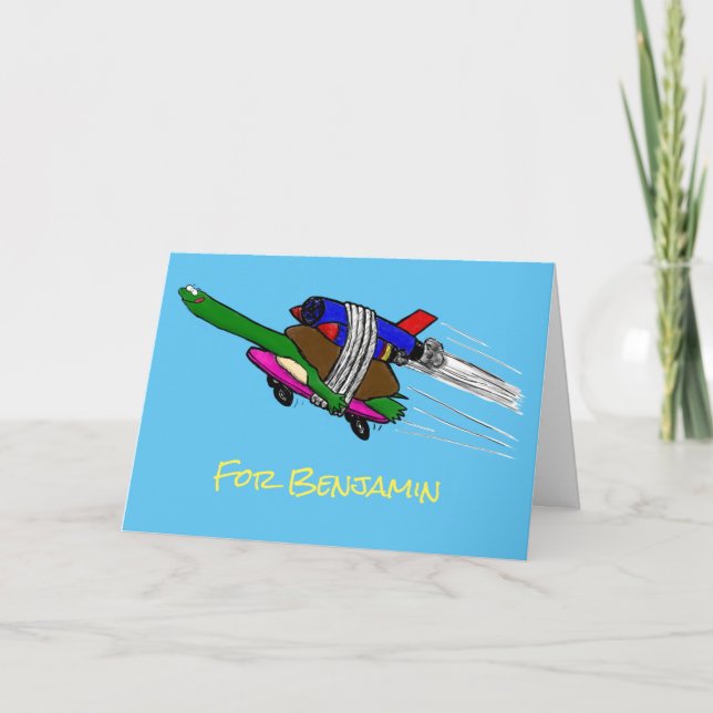 Flying tortoise card (Front)