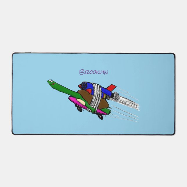 Flying tortoise desk mat (Front)