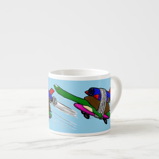 Flying tortoise espresso cup (Front Right)