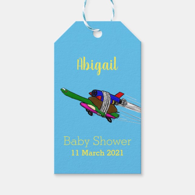 Flying tortoise gift tags (Front)