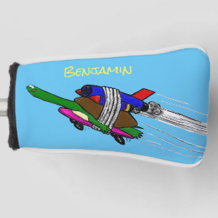 Flying tortoise golf head cover