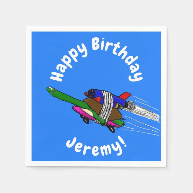 Flying tortoise napkin (Front)