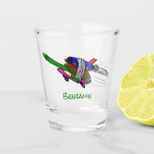 Flying tortoise shot glass