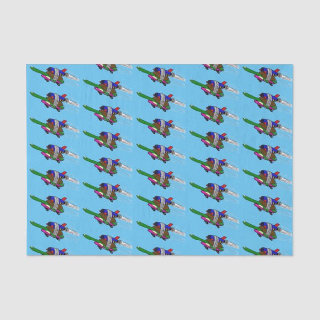 Flying tortoise tissue paper (Front)