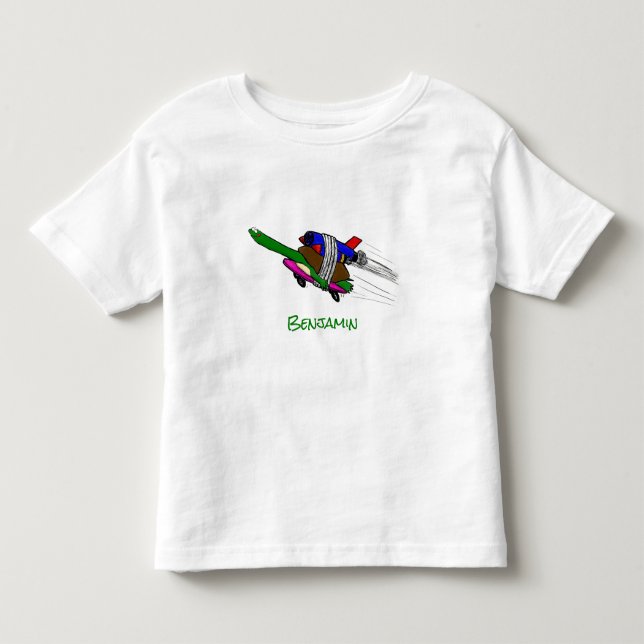 Flying tortoise toddler t-shirt (Front)