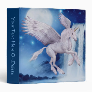 Flying Unicorn Fantasy Horse Personalized Binder