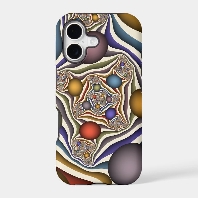 Flying Up, Colorful Modern Abstract Fractal Art (Verso)