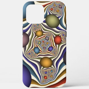 Flying Up Colourful Modern Abstract Fractal Art iPhone 12 Pro Max Case