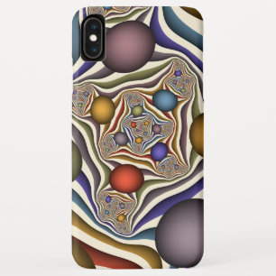 Flying Up, Colourful, Modern, Abstract Fractal Art iPhone XS Max Case