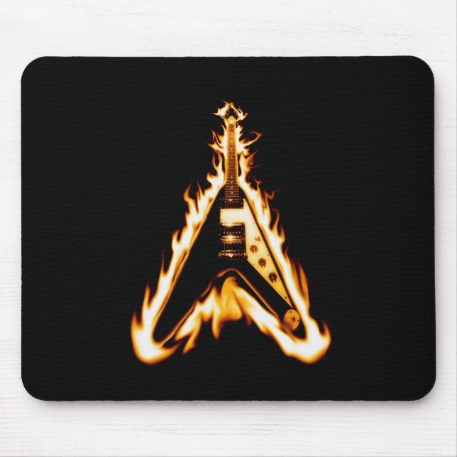 Flying V Guitar Mouse Pad (Front)