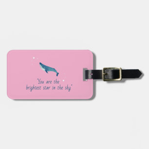 Flying Whale Luggage Tag