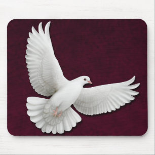 Flying White Dove Customizable Mousepad