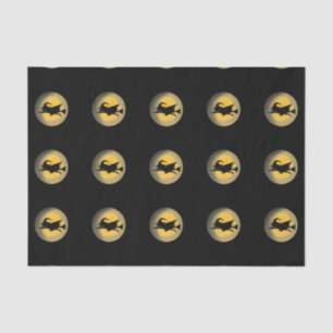 Flying Wicked Witch Silhouette Tissue Paper