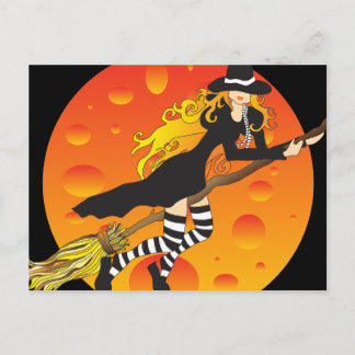 flying witch_2 postcard