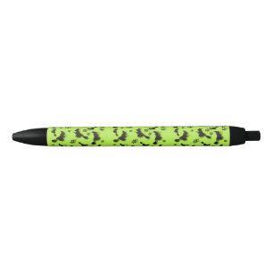 Flying witch among stars at Halloween night 3D Black Ink Pen