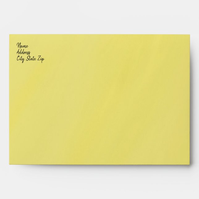 Flying Witch and Haunted House Invitation Envelope (Front)