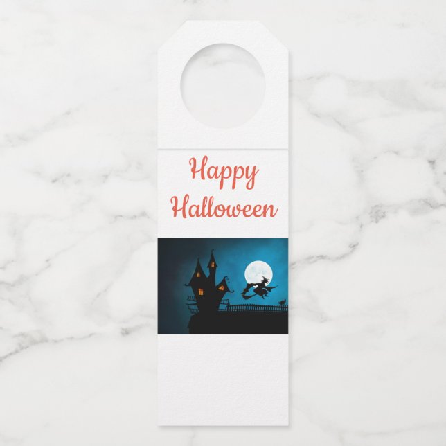 Flying Witch Bottle Tag (Front)