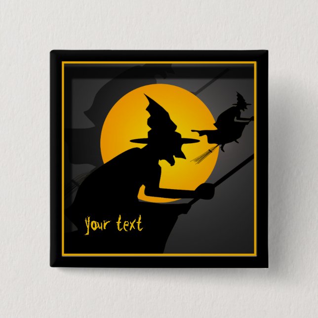 Flying Witch Custom Button (Front)