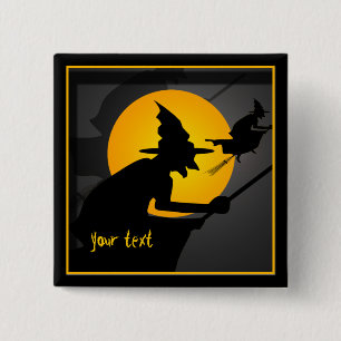Flying Witch Custom Button