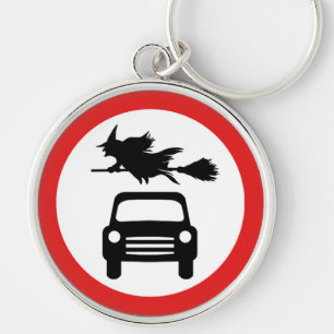 Flying Witch Key Ring