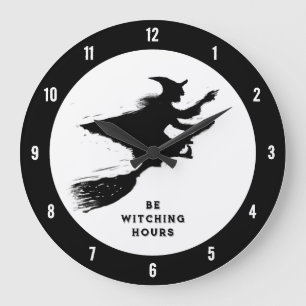 Flying Witch Large Clock