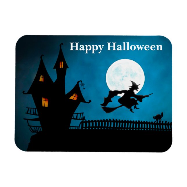 Flying Witch Magnet (Horizontal)