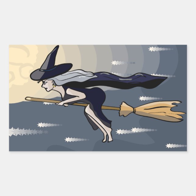 Flying witch stickers (Front)