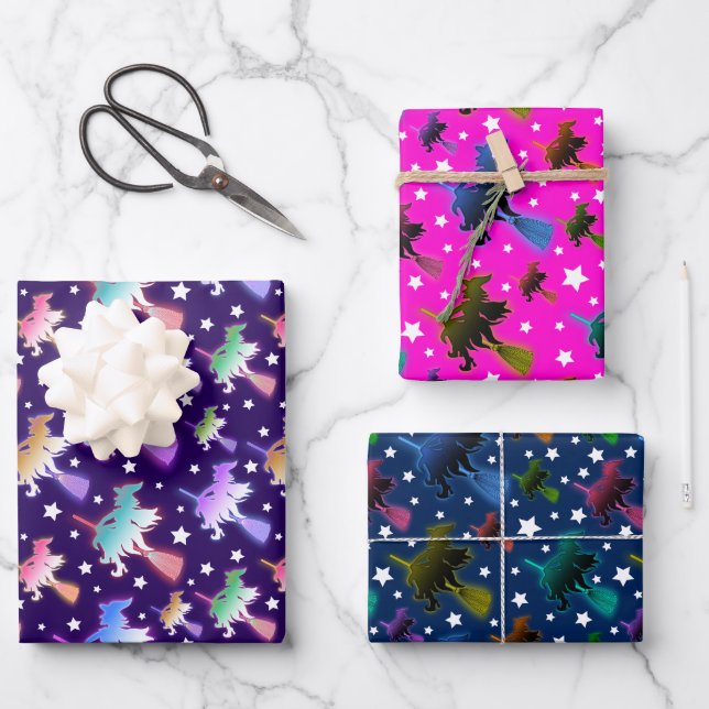 Flying Witch wrapping paper set (Front)