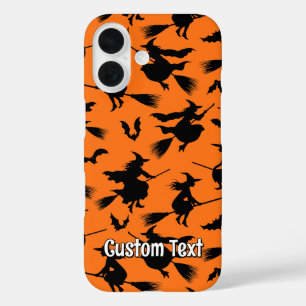 Flying Witches Pattern iPhone 16 Case