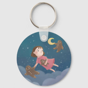Flying with Gingerbread Cookies Dream Keychain