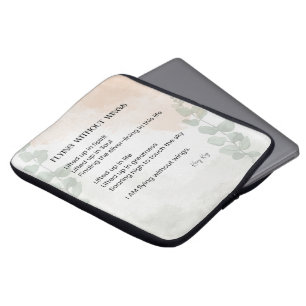 Flying Without Wings Poem Poetry Written Word Laptop Sleeve