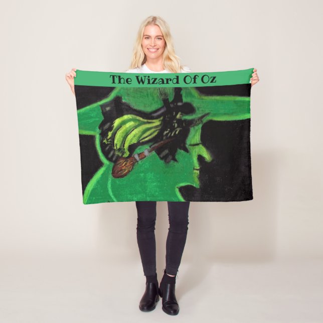 FLYING WIZARD OF OZ WICKED WITCH FLEECE BLANKET (In Situ)