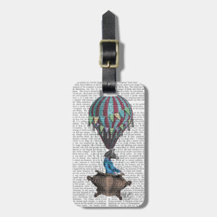 Flying Zebra Luggage Tag