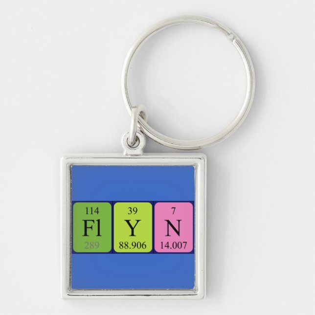 Flyn periodic table name keyring (Front)
