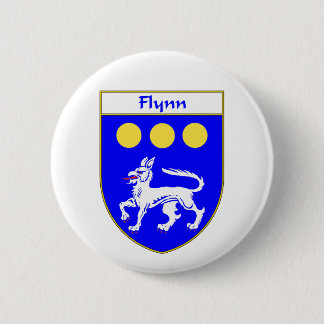 Flynn Coat of Arms/Family Crest 2 Inch Round Button