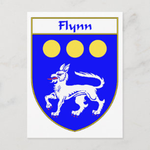 Flynn Coat of Arms/Family Crest Postcard
