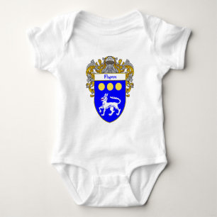Flynn Coat of Arms (Mantled) Baby Bodysuit