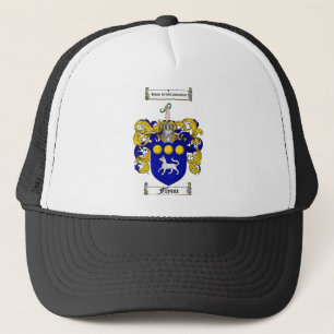 FLYNN FAMILY CREST -  FLYNN COAT OF ARMS TRUCKER HAT