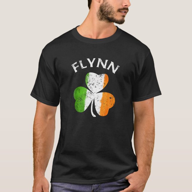 Flynn Irish Family Name T Shirt (Front)