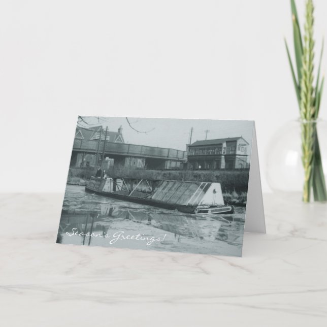 FMC Bison in winter Holiday Card (Front)