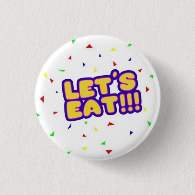 FNaF Chica Button – “LET’S EAT!!!” Fan Pin (Front)