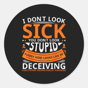 Fnd Functional Neurological Disorder Apparel I Don Classic Round Sticker