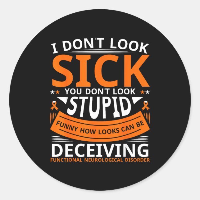 Fnd Functional Neurological Disorder Apparel I Don Classic Round Sticker (Front)